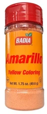 Badia Yellow Coloring Amarillo Sazon Food Powder Color Poultry/Meat - 1.75 oz