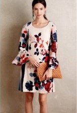 Maeve Anthousia Knit Floral Swing Dress in Size L