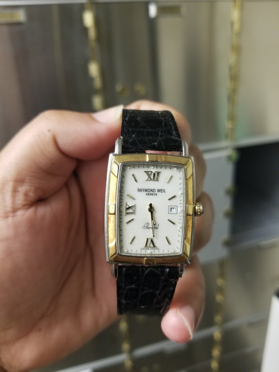 Raymond Weil Parsifal 9340 Men's watch. Solid 18k Gold Bezel. New