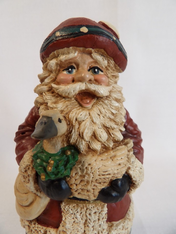1990 Wood World Inc Virginia Santa Clause Scotland Hand Painted