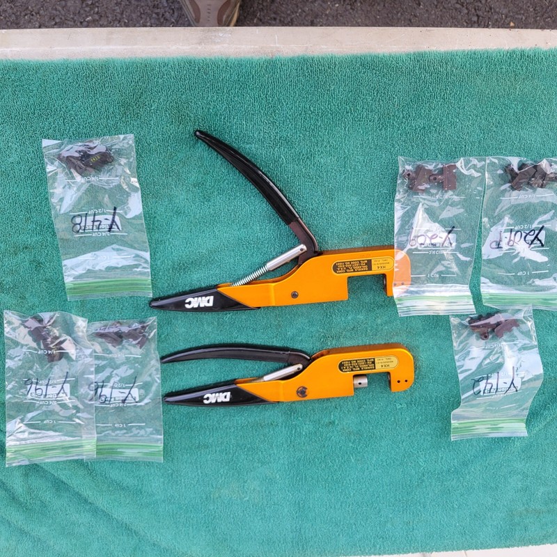 2 DANIELS MFG.CRIMPING TOOL OPEN FRAME DESIGN HAND CRIMP TOOL OR BUY 1 FOR HALF