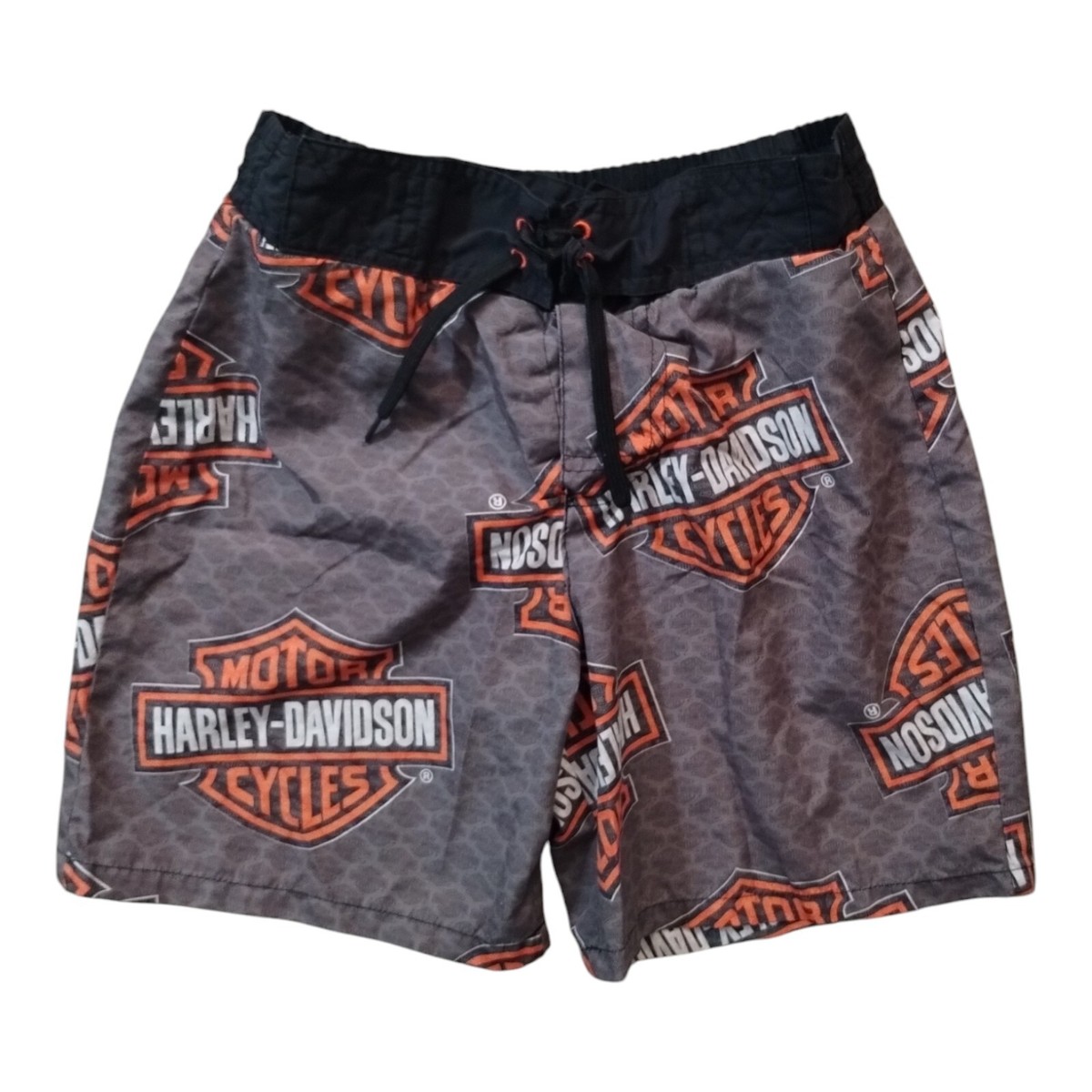 VINTAGE Harley Davidson Youth Size M(8/10) Swim Shorts Excellent 