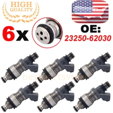 6PCS Fuel Injectors For 1995-1998 Toyota 4Runner T100 Tacoma 3.4L V6 2325062030