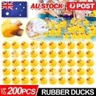 Yellow Rubber Ducks Bathtime Squeaky Bath Toy Water Play Kids Toddler 3-4cm
