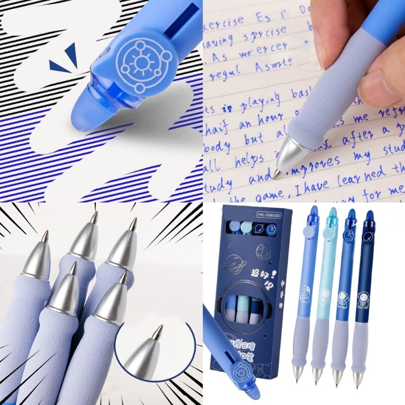 Erasable Gel Pen 0.5mm Tip, Smooth to Write Refillable Gel Pen for Student Kid