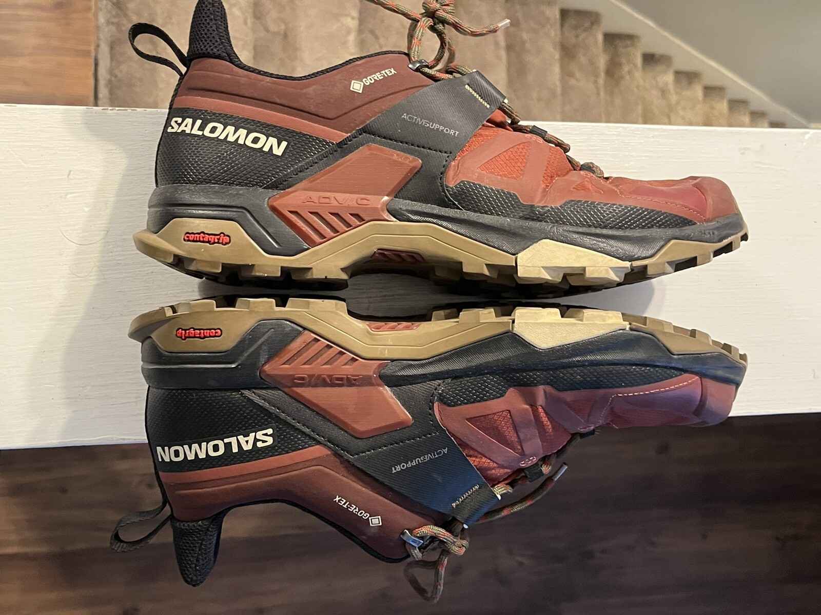 Scarpe da trekking Salomon X Ultra 4 Gore Tex marrone nero 473527 da uomo taglia 11 5 BELLE!!
