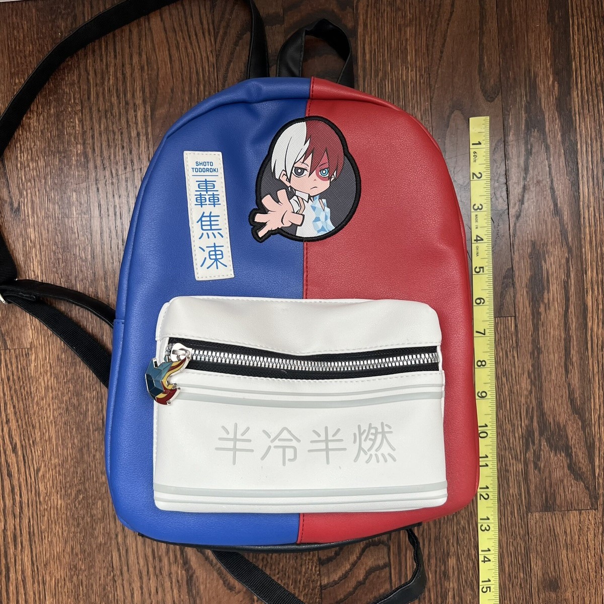 Hot Topic My Hero Academia Shoto Todoroki Mini Backpack Red Blue 12499607 My Hero Academia Shoto Todoroki Backpack,Multi-Function  main image 4