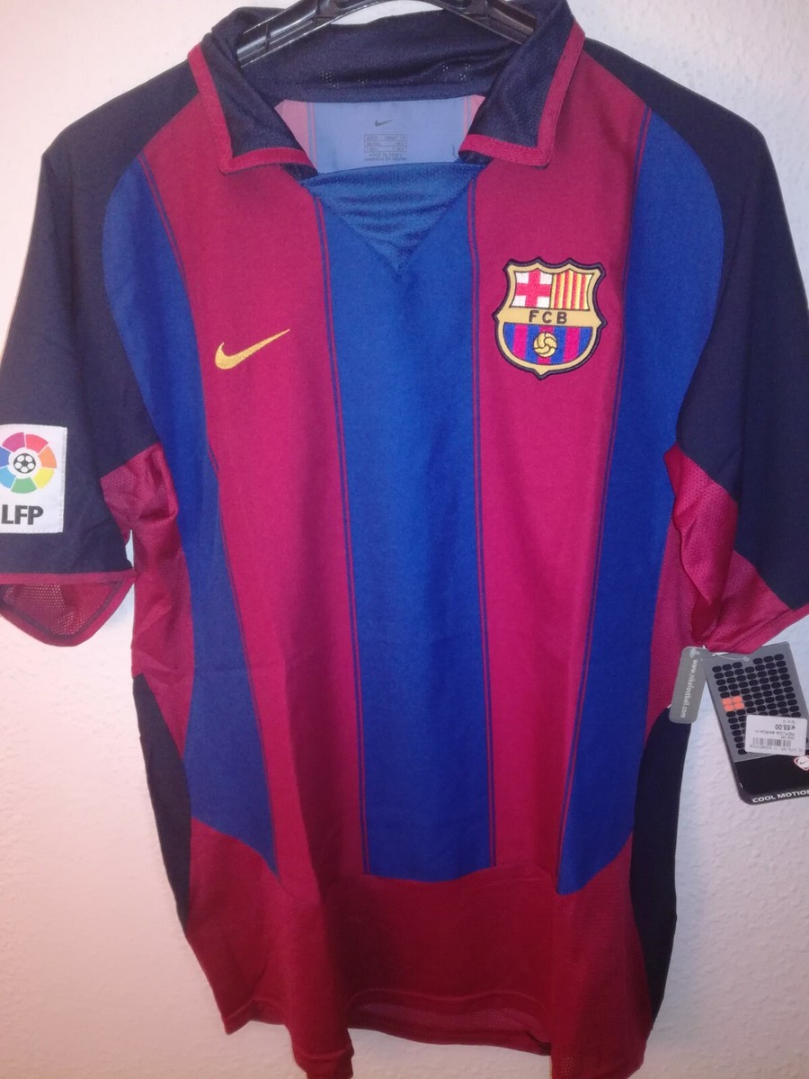 FC Barcelona 2003 ユニフォーム Barcelona 2002/2003 Home Football Shirt Nike Vintage Soccer