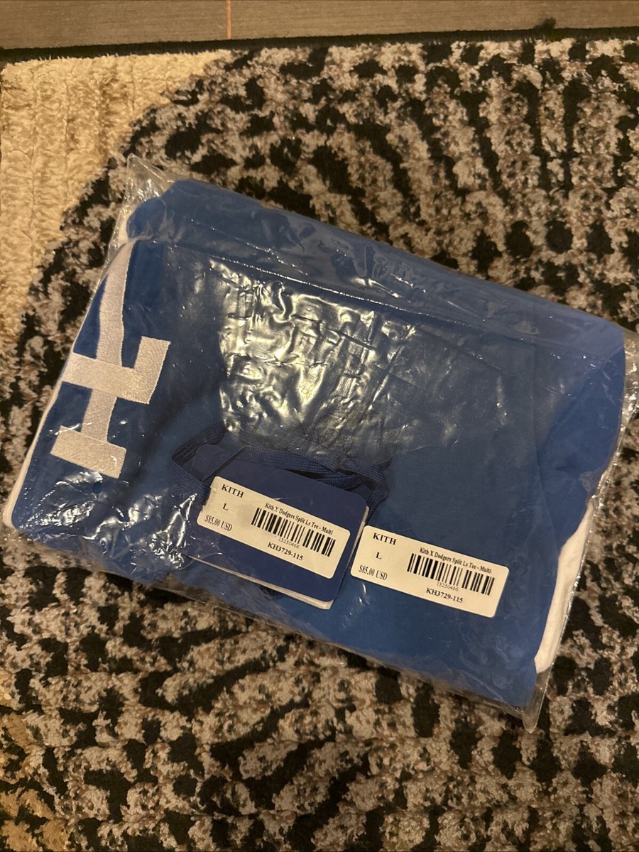 Kith for MLB Dodgers Split L/S Tee With Tags - Large | eBay