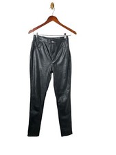 H M Divided Faux Leather Pants Skinny Pants Jeggings