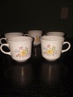 Vintage CORELLE Corning SPRING MEADOW Cups Mugs -Set 5- Floral Pink Yellow Blue  — photo 9
