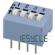 NEW (Package of 2) 206-4 Through Hole DIP Switch [CTS Electrocomponents]