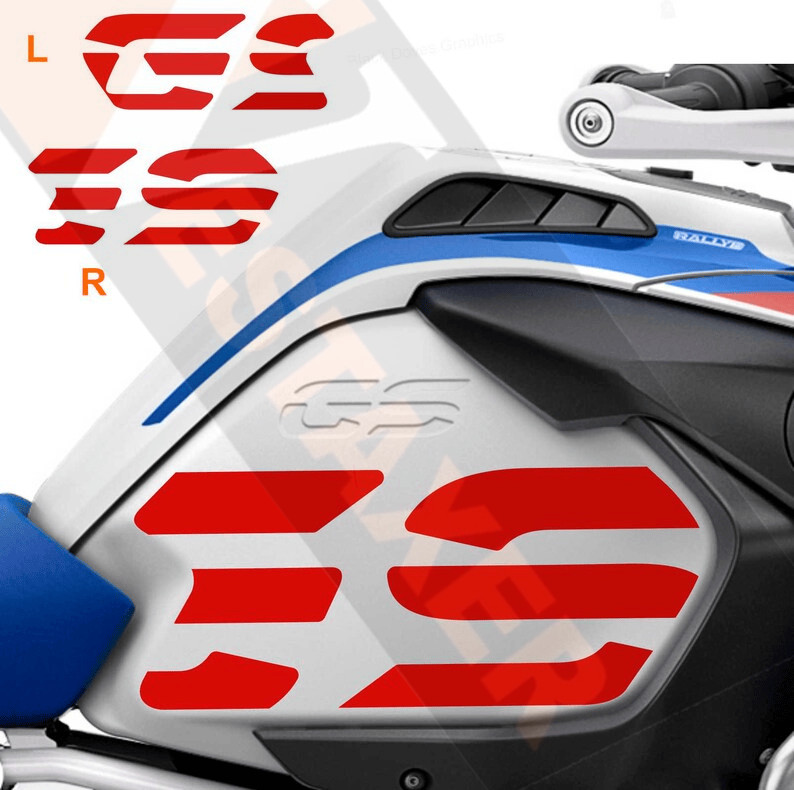 Kit stickers réservoir BMW R1200GS et R1250GS Adventure 2 noir carbone