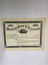 The Winchester Avenue R.R. Company 1896 Stock 