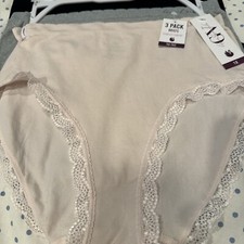 Gloria Vanderbilt Women's Microfiber Brief Underwear Panties 3 Pair Size Plus 1X