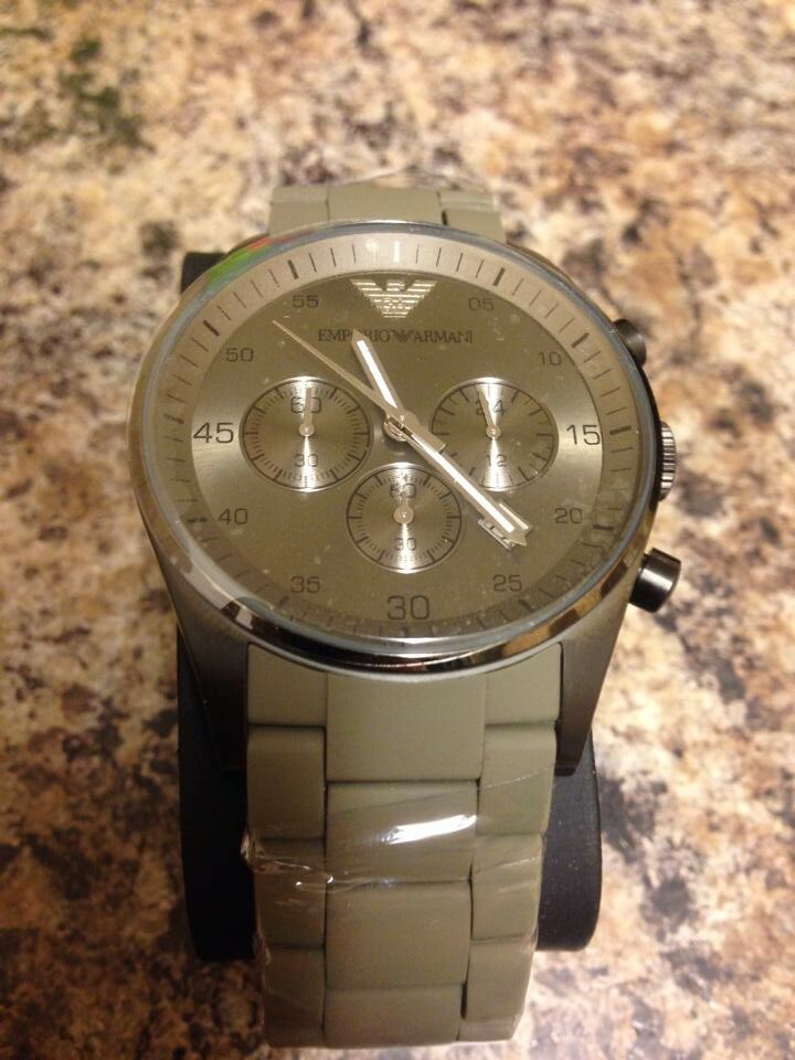 EMPORIO ARMANI grey chronograph watch AR 5921 brand new RRP £500