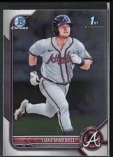 2022 Bowman Luke Waddell BCP-48 1st Chrome | Atlanta Braves