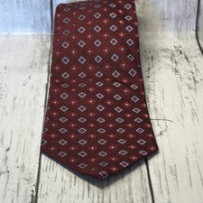 Brooks Brothers Makers Pure Silk tie Woven in Italy Made in USA necktie Tie Red