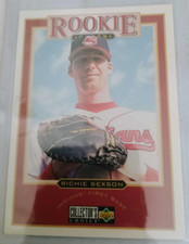 1997 Upper Deck Collector's Choice Richie Sexson #463 Rookie Card RC Cleveland. rookie card picture