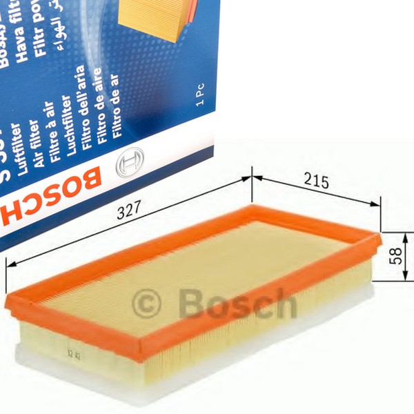 Bosch 1457433300 Luftfilter FüR Volvo S60 S80 V70 XC70 2.0-3.0 05.98-04.10-image