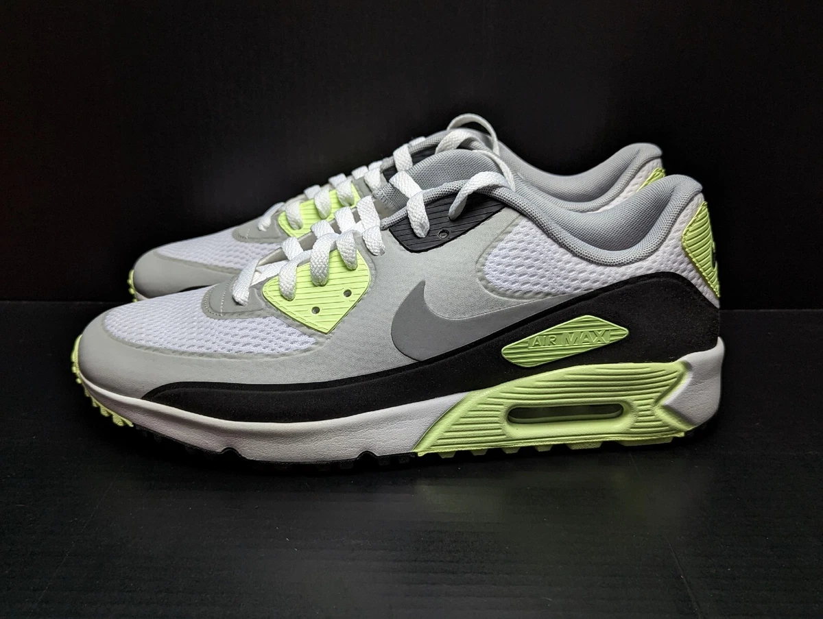 Men's Size 10 - Nike Air Max 90 Golf 'White Particle Grey Barely Volt CU9978-104