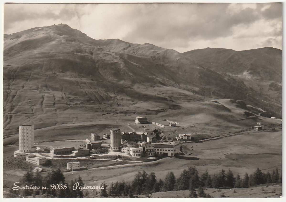 SESTRIERE - TORINO - PANORAMA - VIAGG. 1954 -10586-