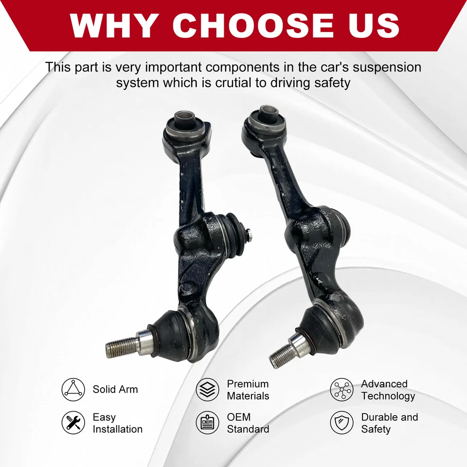 Front Lower Rearward Control Arm w/ Ball Joint Fits Mercedes-Benz S400 S550 S600 - Image 3 of 4