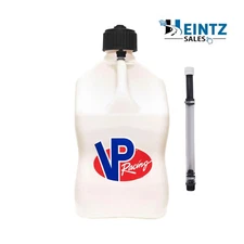 VP Racing Fuels 3522 White 5.5 Gallon Fuel/Gas Jug & Hose-Motorsports Container
