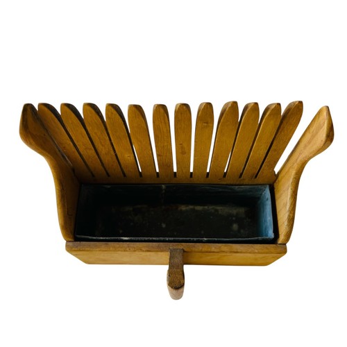 Wooden Blueberry Cranberry Scoop Rake Hand Picker Vintage Farmhouse (T74) - 第 3/6 張圖片