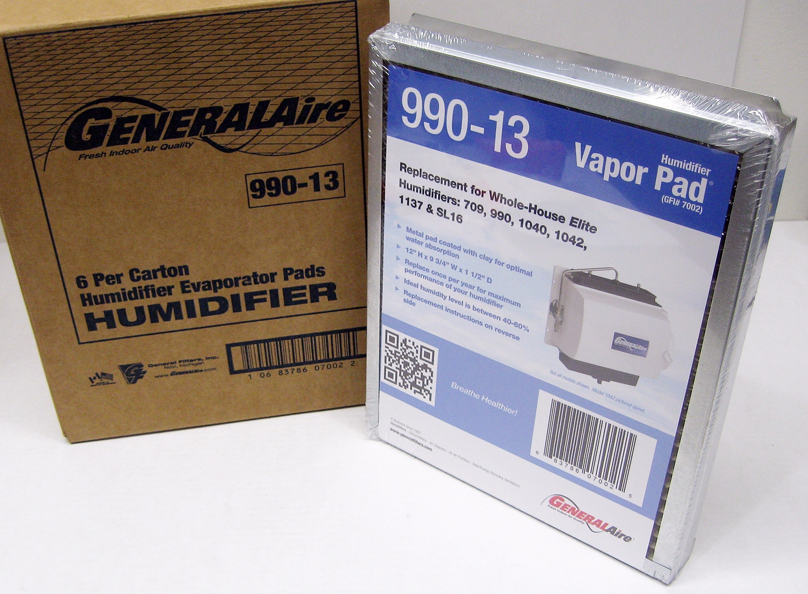 OEM GeneralAire 99013 Evaporator Pad Media Filters 6 PAK for 709 990