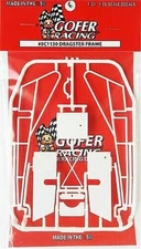 Gofer-Racing DRAGSTER FRAME DECAL - Plastic Model Vehicle Accessory Kit