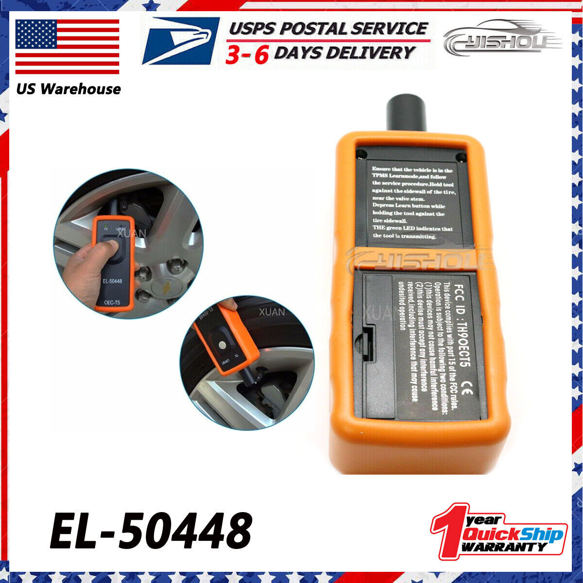 For GM Vehicles EL50448 TPMS Relearn Tool Auto Tire Pressure Monitor