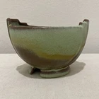 Frankoma Plainsman Green 35 Bowl Vase  Planter