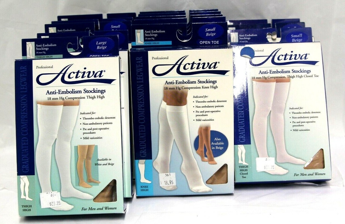 Activa Anti-Embolism Stockings Thigh or Knee High Compression