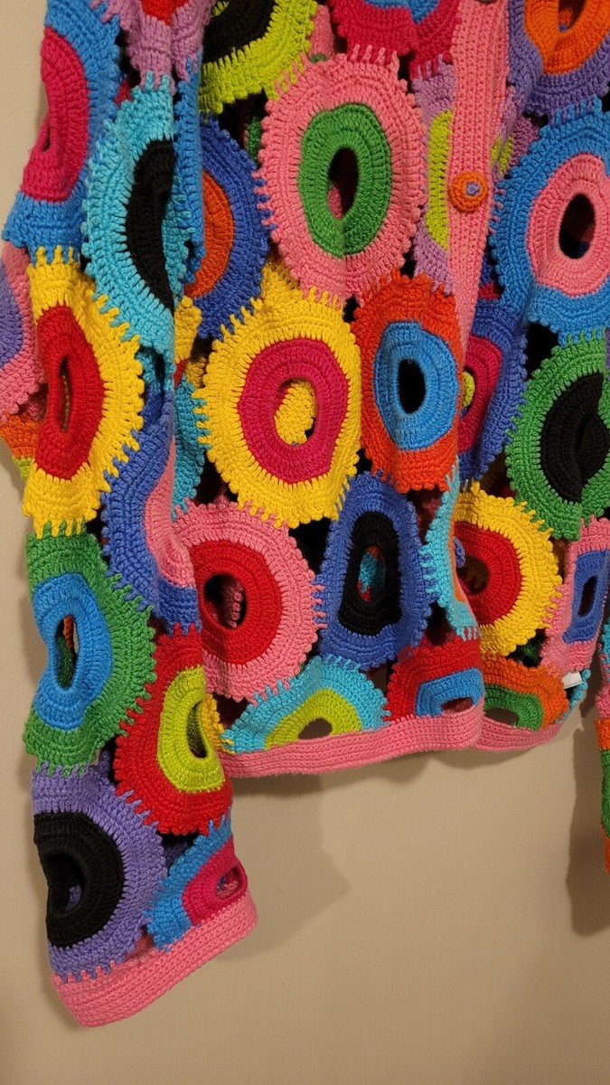 Vintage 90s Michael Simon Crochet Sweater Rare | eBay