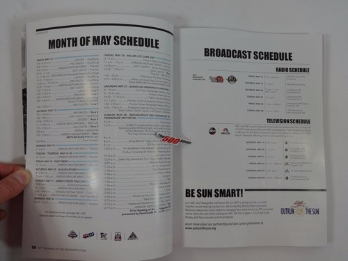 101st Running 2017 Indianapolis 500 & INDYCAR GP Program with Starting Line-Up - Picture 4 of 12