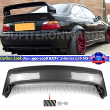 Carbon Look Rear Spoiler Ltw Style Wing For Bmw E36 323i 325i 328i M3 1990-1998
