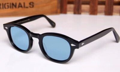 MOSCOT LEMTOSH Sunglasses Women Oval Frame Blue Lens Sunglasses Men New