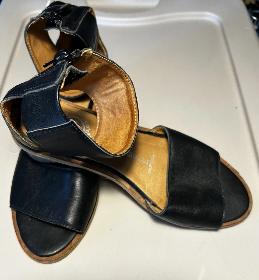 Sandalias Jeffrey Campbell Ibiza con correa al tobillo negras talla 6,5 cuero magníficamente hechas Foto 3 de 4