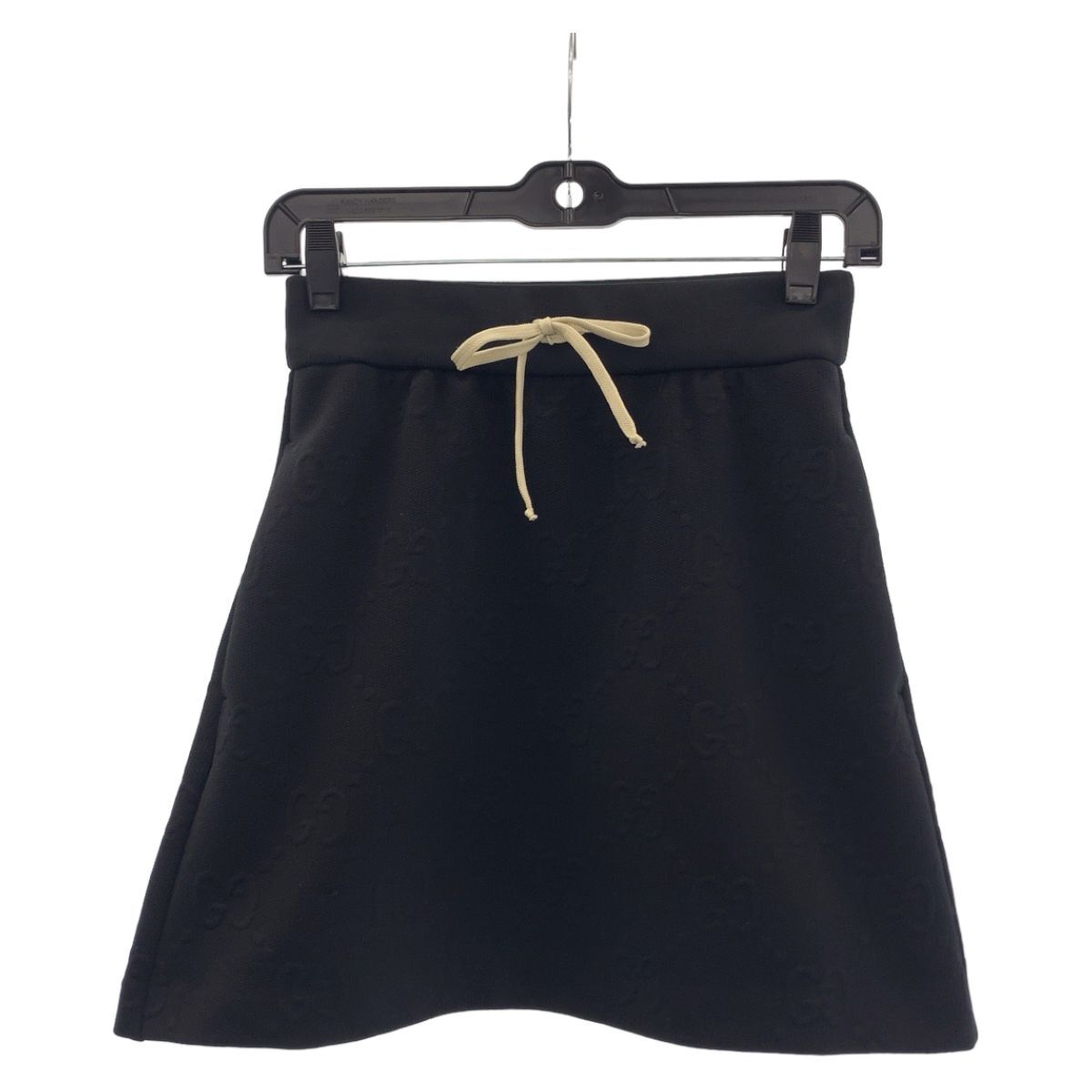 【送料&関税込】CourrA¨ges Skirt In Black Cotton Gathered Skirt Black – 6397