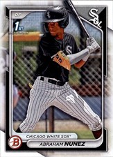 2024 Bowman Base Prospect #BP-56 Abraham Nunez  - Chicago White Sox - Free Ship