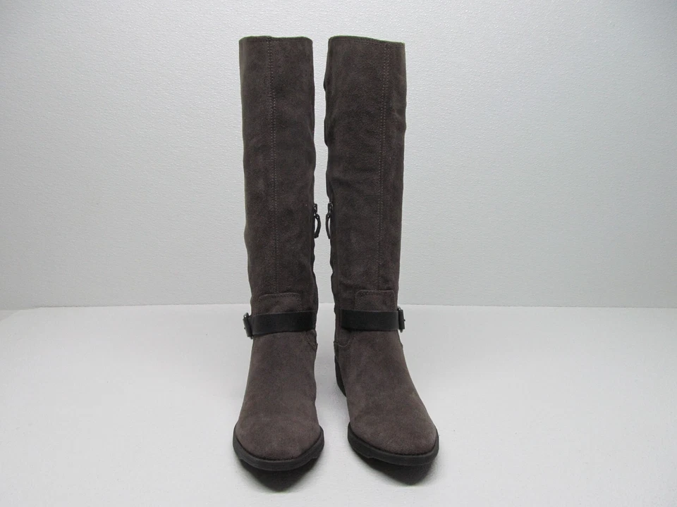 Sole Society Franzie Women's  Riding Boots Brown/Black Leather Size 8 B - Image 2 of 4