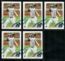 5X EDDY ALVAREZ 2021 Topps Series 1 Baseball RC ROOKIE LOT #326 Miami Marlins