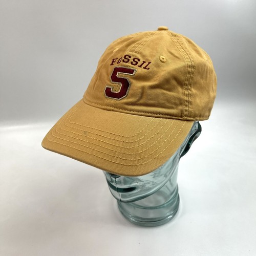 Trademark Fossil Vintage Style Fossil #5 Mustard Baseball Hat Cap One Size