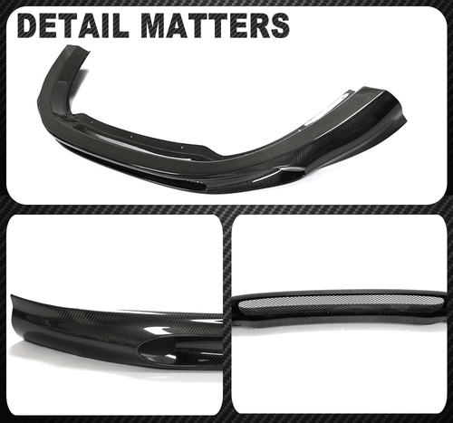 For Porsche Macan SUV 2022-2023 Real Carbon Fiber Front Bumper Lip Chin Spoiler - Picture 10 of 10