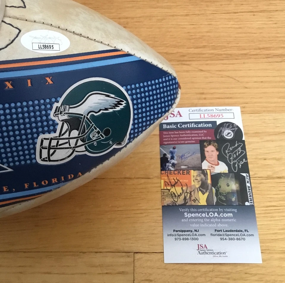 Трой Браун New England Patriots с автографом SB XXXIX футбол сертификат подлинности JSA - Изображение 4 из 4