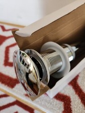 New Bathroom Sink Pop Up Drain Solid Brass Polished Chrome1 5/8in with Overflow