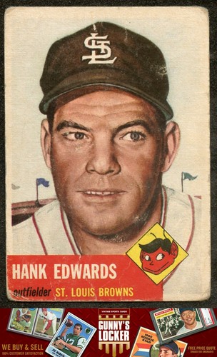Hank Edwards #90 1953 Topps card