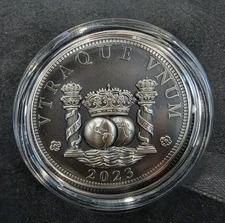 2023 2 OZ COLUMNARIO TRIBUTE MEDAL UHR ANTIQUED SIVER COIN- ONLY 499 MINTED #3