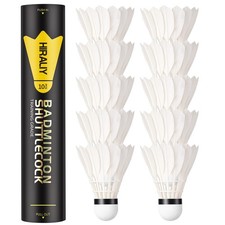 4 10 Pack Goose Feather Badminton Shuttlecocks Birdies Composite Cork Head Stabl